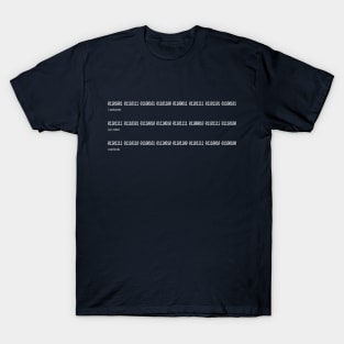 binary Welcome Robot Overlords T-Shirt